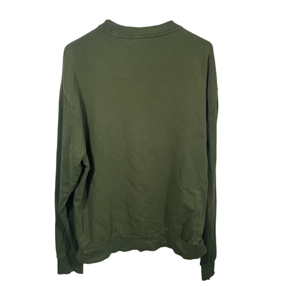 Diesel Pullover Crewneck Mens Large Sweatshirt Green Denim Division - Picture 8 of 8